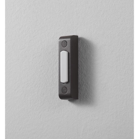 Heath Zenith Oil Rubbed Bronze Brown Metal Wired Pushbutton Doorbell