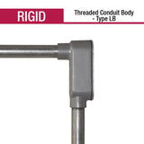 Sigma Engineered Solutions ProConnex 1-1/4 in. D Die-Cast Aluminum Conduit Body For Rigid 1 pk