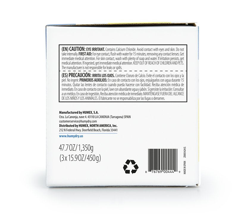 Humydry USA4311803C6 Moisture Absorber Refill, 15.9 oz, Granular, Neutral