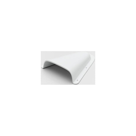 Beckson C4 Clam Shell Vent, White 5-3/4" W x 7-1/4" D x 1-1/2" H