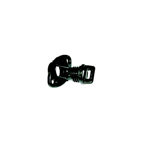 Beckson DP10 Screw Type 1" Drain Plug With Gasket, Black