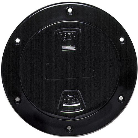 Beckson Screw Out Deck Plate With Standard Trim Ring, Dimple Center