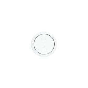Beckson Screw Out Deck Plate With Standard Trim Ring, Smooth Center