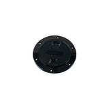 Beckson Screw Out Deck Plate With Standard Trim Ring, Dimple Center