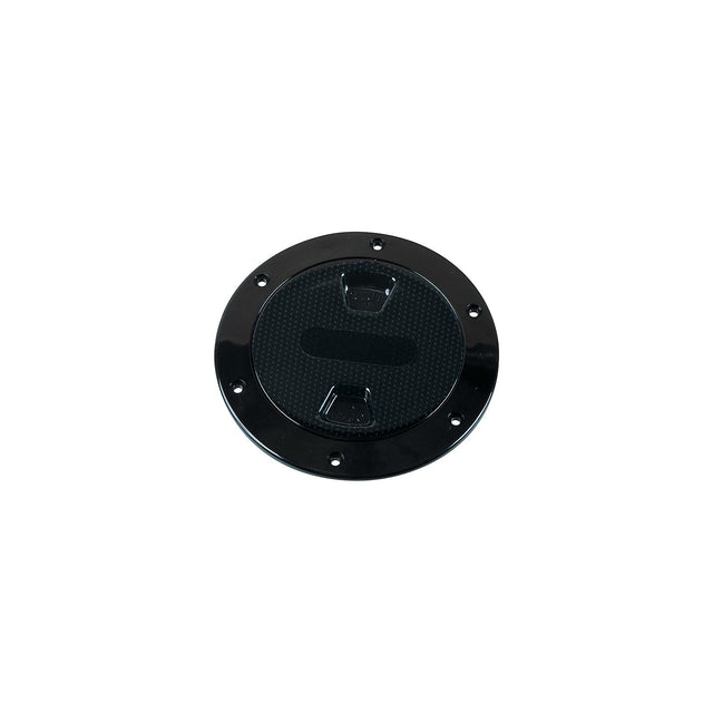 Beckson Screw Out Deck Plate With Standard Trim Ring, Dimple Center