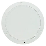 Beckson Pry-Out Deck Plate With Standard Trim Ring, Diamond Center