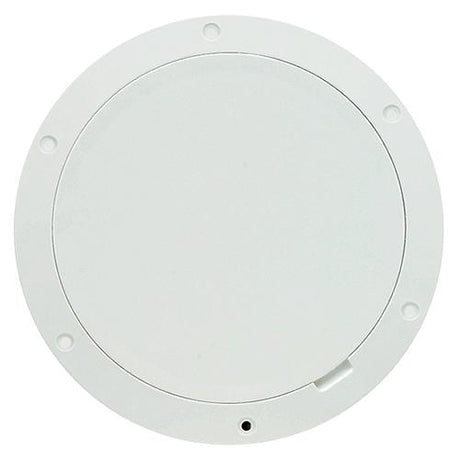 Beckson Pry-Out Deck Plate With Standard Trim Ring, Smooth Center