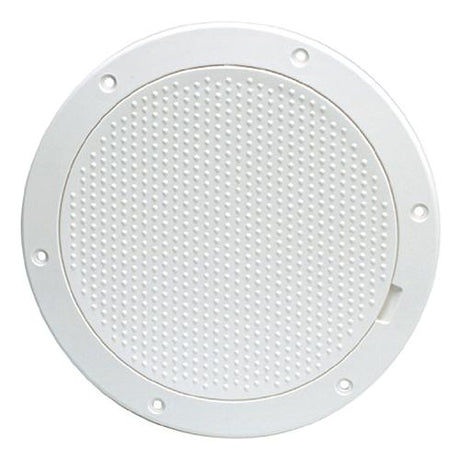 Beckson Pry-Out Deck Plate With Standard Trim Ring, Dimple Center