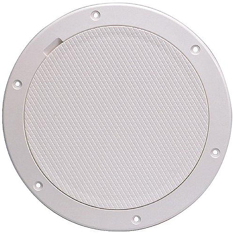 Beckson Pry-Out Deck Plate With Standard Trim Ring, Diamond Center