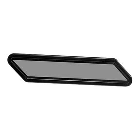 Beckson PF128 Newport Parallelogram Fixed Port, Black Body, Smoked Lens (2 Per Box)