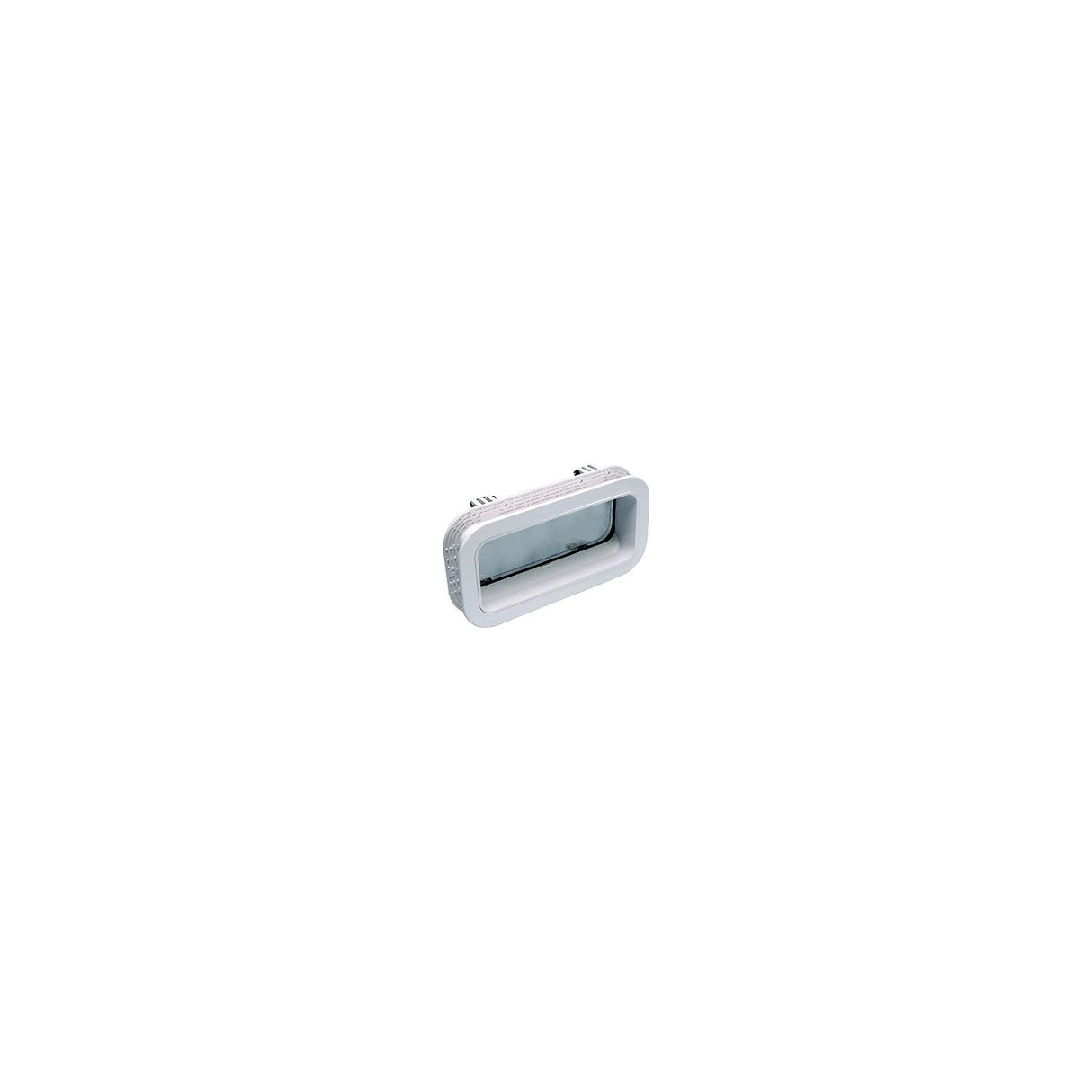 Beckson PO410-WC-10 Self-Drain Opening Port, White w/Clear Lens
