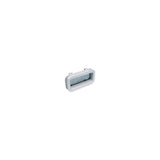Beckson PO410-WC-10 Self-Drain Opening Port, White w/Clear Lens
