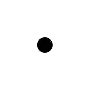 Basic Round Cable Hatch, Black