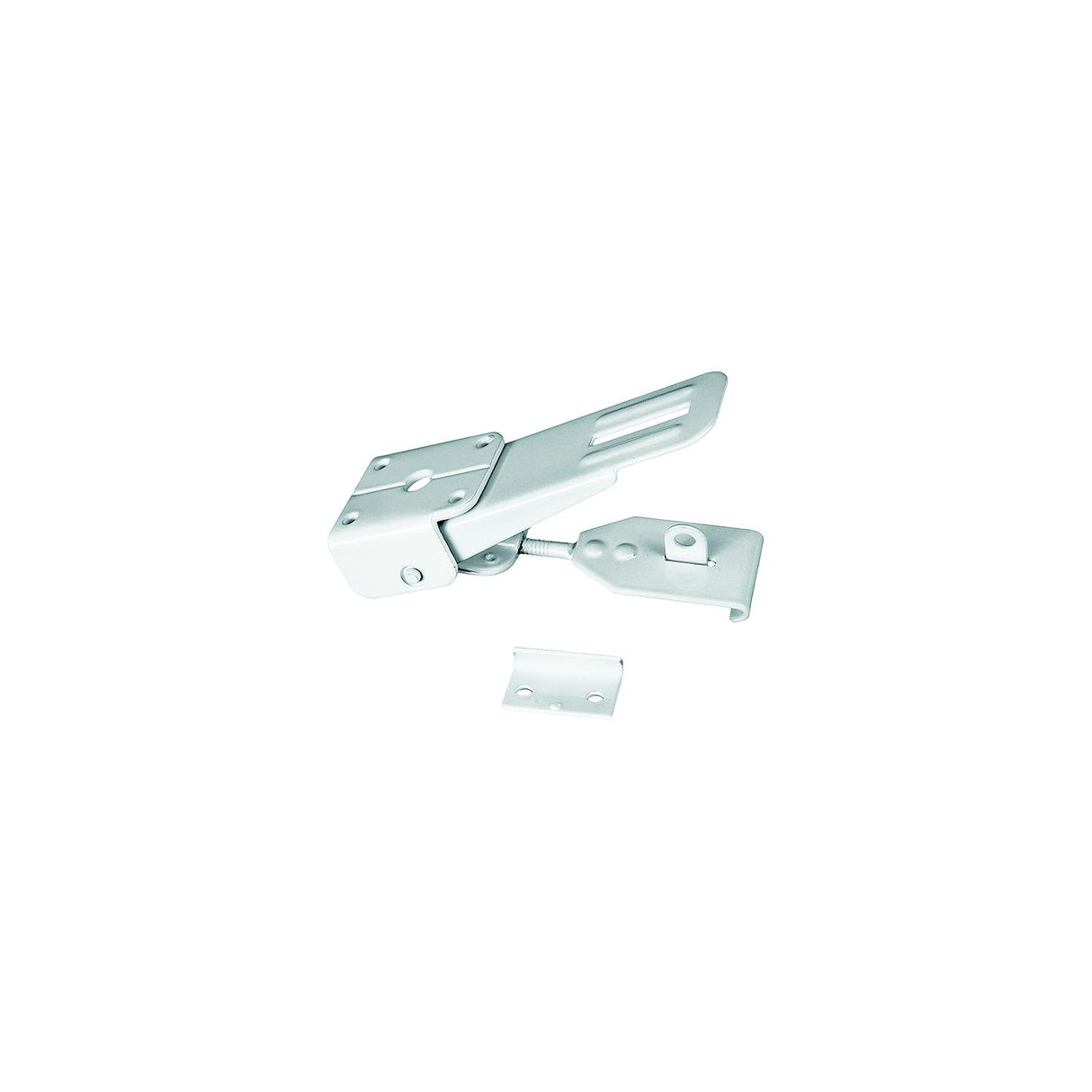 RV Designer Camper Door Latch - Locking, White
