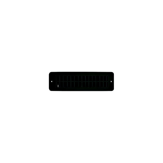 RV Designer H841 Plastic Floor Register, Dampered, Black