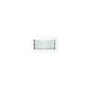 RV Designer H873 Metal Floor Register, Dampered, White