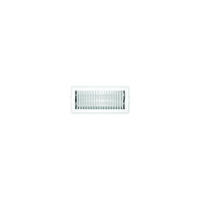RV Designer H876 Metal Floor Register, Dampered, White