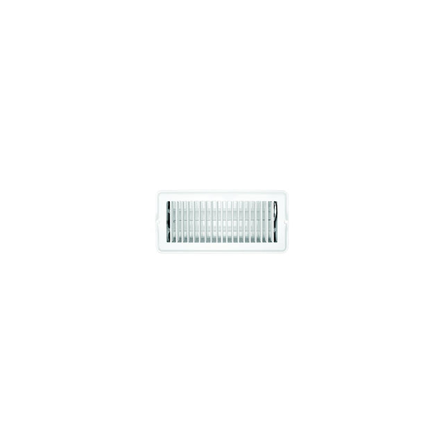 RV Designer H876 Metal Floor Register, Dampered, White