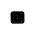 RV Designer S660 DC Triple Wall Switch in Plate, Black