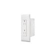 WHITE DUAL OUTLT &amp; COV-PLATE