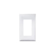 RV Designer Contemporary Cover Plate Only, White