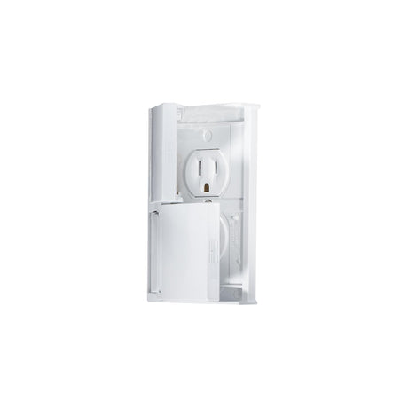 RV Designer Weatherproof Receptacle, White
