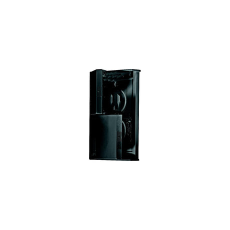 RV Designer S907 Black Weatherproof Dual RV Outlet Receptable &amp; Snap Cover Plate