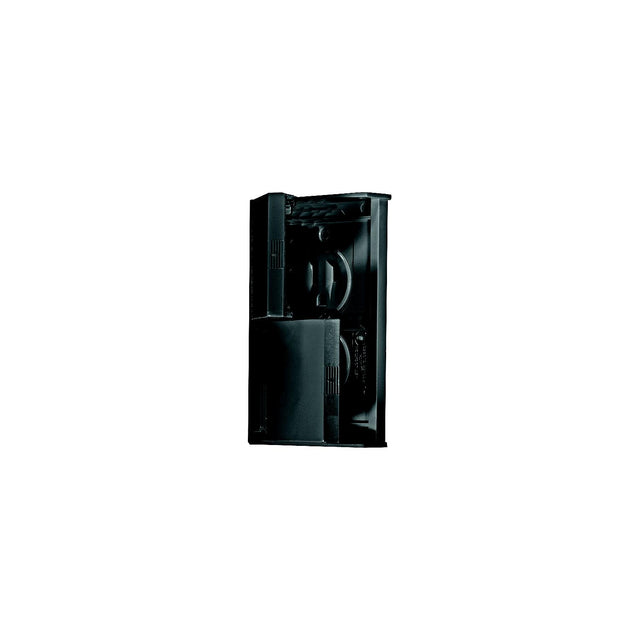 RV Designer S907 Black Weatherproof Dual RV Outlet Receptable &amp; Snap Cover Plate