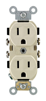 Leviton 15 amps 125 V Ivory Outlet 5-15R 1 pk