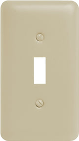 Amerelle 935TAL Wallplate, 5 in L, 2-13/16 in W, 1-Gang, Steel, Light Almond