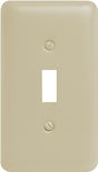 Amerelle Devon Series 935TAL Wallplate, 5 in L, 2-13/16 in W, 1-Gang, Steel, Light Almond