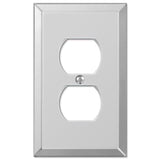Amerelle Clear 1 gang Acrylic Duplex Wall Plate 1 pk