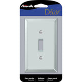 Amerelle Mirror Clear 1 gang Acrylic Toggle Wall Plate 1 pk
