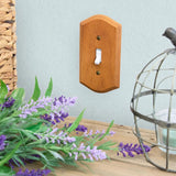 Amerelle Country Brown 1 gang Wood Duplex Wall Plate 1 pk