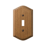 Amerelle Country Brown 1 gang Wood Toggle Wall Plate 1 pk