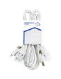 Home Plus Indoor 6 ft. L White Extension Cord 16/2 SPT-2