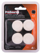 ProSource FE-50642-PS Furniture Leg Tip, Round, Rubber, White, 5/8 in Dia, 1-1/8 in H