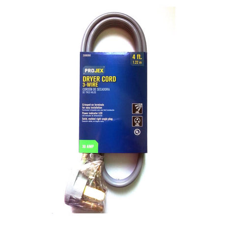 Projex 10/3 SRDT 125/250 V 4 ft. L Dryer Cord