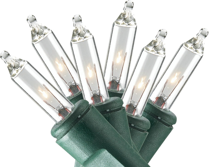 Sylvania V4050-49 Light Set, Christmas, 120 V, 20.4 W, 50-Lamp, Incandescent Lamp, Clear Lamp, 11.54 ft L