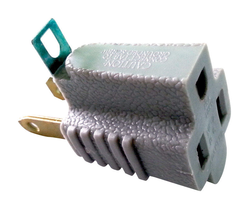 Ace Polarized 1 outlets Grounding Adapter 1 pk, Pack of 25