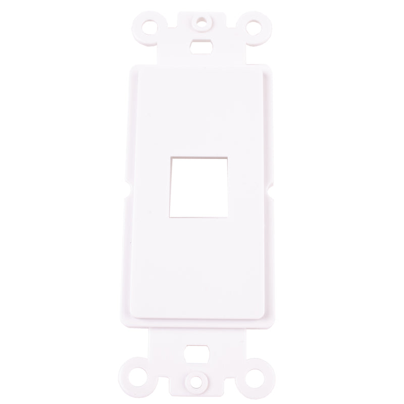 Monster Just Hook It Up White 1 gang Plastic Keystone Wall Plate 1 pk