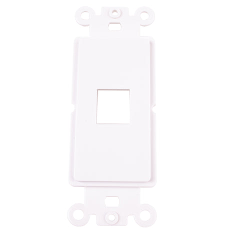 Monster Just Hook It Up White 1 gang Plastic Keystone Wall Plate 1 pk