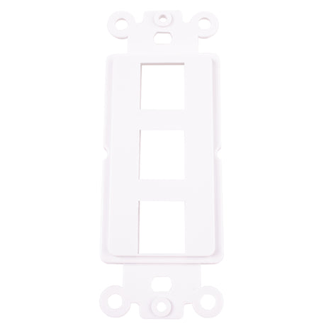 Monster Just Hook It Up White 3 gang Plastic Keystone Wall Plate 1 pk