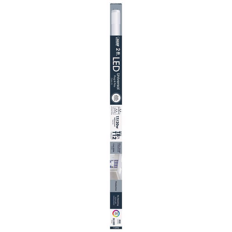 Feit Linear T8 G13 (Medium Bi-Pin) LED Bulb Cool White 20 Watt Equivalence 1 pk, Pack of 6