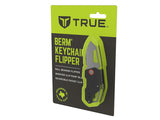 True BERM Series TRU-FMK-0013 Keychain Knife, 1-1/2 in L Blade, Stainless Steel Blade