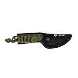 True NEKKID Series TRU-FXK-1020 Fixed Blade Knife, 2.4 in L Blade, Stainless Steel Blade, Skeletal Handle, Black Handle