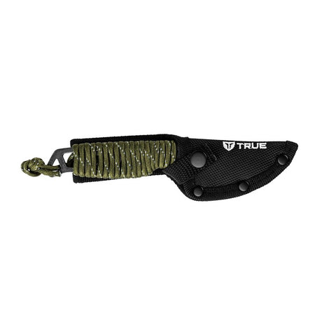 True NEKKID Series TRU-FXK-1020 Fixed Blade Knife, 2.4 in L Blade, Stainless Steel Blade, Skeletal Handle, Black Handle