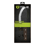 True PrimalForge Series TRU-FXK-1016 Rocker Butcher Knife, 8 in L Blade, Stainless Steel Blade, Real Monzo Wood Handle