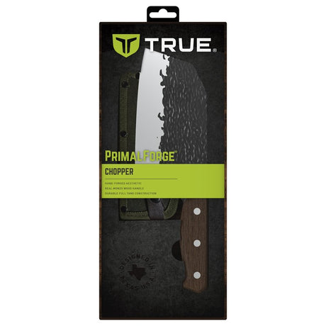 True PrimalForge Series TRU-FXK-1018 Chopper, 6-1/2 in L Blade, Stainless Steel Blade, Monzo Wood Handle