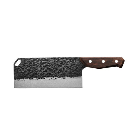 True PrimalForge Series TRU-FXK-1019 Cleaver Knife, Stainless Steel Blade, Monzo Wood Handle